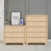 바이브 편백나무 3단 5단 서랍장 (세트X), 상세페이지 참조