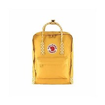 Fjellräven Knken Ochre/Chess 패턴 원사이즈 해외배송 피엘라벤 백팩, One Size, Ochre/Chess Pattern