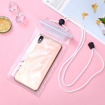 패들보드 SUP 서핑 보드 범용 방수 가방 낚시 스탠드 업 패들 투명 휴대 전화 케이스 수중 비디오 보호, white
