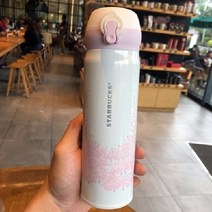 Starbuks 스타벅스 보온보냉텀블러 2종 500ml 스푼컵받침종이가방 지급, 화이트사쿠라