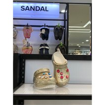 W몰 크록스 클래식 플랫폼 옴브레 글리터 클로그 우먼(207933-19B)