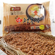 국내산 담양 죽향콩 생 청국장 170g / 40년 전통 옛날 방식 냄새없는 아기 청국장, [아이스박스] 12팩