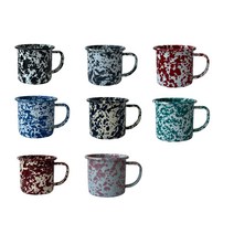 크로우캐년 마블 법랑 머그컵 12oz 9color, No.4_Grey, 1개
