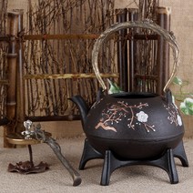 철주전자 인덕션 다기 전통 무쇠 주전자 주물 캠핑 차포트, 옵션12, 상품선택