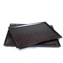 옻칠 원목 트레이(옻칠 직사각쟁반 대)_44 x 32, 본상품선택
