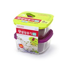 [본사직영] 오븐글라스 햇쌀밥용기 410ml 2개세트(LLG502S2), 1세트, 단품