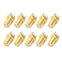 10pcs 엔드 런칭 PCB 마운트 마운트 SMA 여성 잭 스트레이트 RF 커넥터 어댑터, 다른