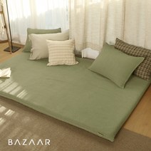 60수 줄누빔 피그먼트 워싱 요커버(Q)