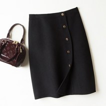 바로바이 핸드메이드 울100 스커트 H라인 치마