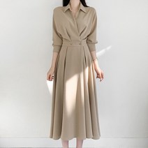 봄 카라 심플 베이직 원피스
