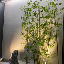 인조 대나무 조화 세트 장식 인테리어 소품 장식 실내 조경 사무실 파티션, 50cm 길이 받침대-8공