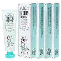 베르베르 어린이 치약 블루베리향, 100g, 4개