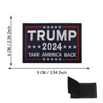 저스트씨 2024 TRUMP SAVE AMERICA AGAIN 자수 테이크 아메리카 백 후크 루프 미국을 다시 멋지게 만듭니다 패스너 패치 전술 엠블럼
