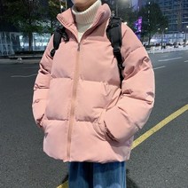 대장패딩 가 겨울 신작 남성용 패딩 재킷 어 버전 느슨한 대형 스탠드 칼라 두꺼운 패딩