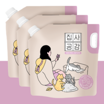 집사공감 초극세입자 벤토나이트 고양이 모래, 6.35kg, 3개