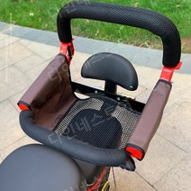 자전거유아안장 어린이안장 아기의자 아동용 후방, 블랙+[안전벨트]+공구포함