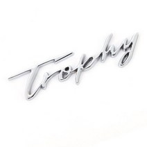 트로피3D 금속 트로피 로고 자동차 스티커 엠블럼 트렁크 배지 Renault Megane 2 4 RS Grandtourer GT MG6, 04 Silver Trophhy