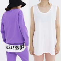 봉시스터즈 디그린 나시 여성 티셔츠 롱티 레이어드 이너 민소매/나시