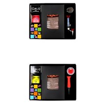 세인트나인 3구 칼라골프공 양말세트 선물용 홀인원기념 골프공선물 비거리, 스마일볼마커, 자석티