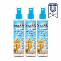 스너글 섬유탈취제 150ml x 3개, 허거블 코튼