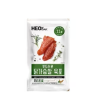 허닭 부드러운 닭가슴살 육포 오리지널 30g, 4개