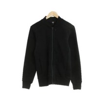 유니클로 블랙 면혼방 블루종 남자 4808