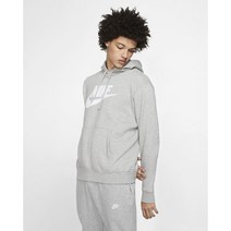 나이키 나이키 공용 그래픽 클럽 기모 후드 티셔츠 그레이 BV2973 BV2973-063