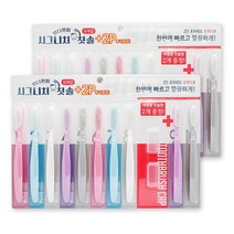 리빙캐슬 파스텔 일타쌍피 미세모 칫솔, 시그니처 대왕 칫솔 10P, 2개