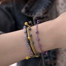 DIY 키트 쉬운 전통 매듭 한줄 외도래 팔찌 만들기 동영상으로 초보자도 쉽게 체험 수업, 2.마른풀빛