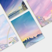 ibis 슬림 원링 노트 (오늘하루) 공책 1세트 10개입, 혼합