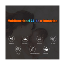 공기 에어질 모니터. PM2.5. CO2. TVOC 입자 기. 온도, 한개옵션0