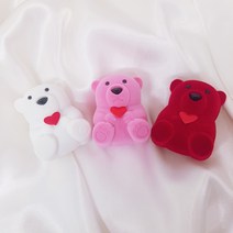곰돌이 돌반지 케이스 백일아기 피어싱 귀걸이 보관함 반지함