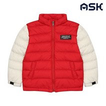 에스크 주니어 유니 배색 다운 점퍼