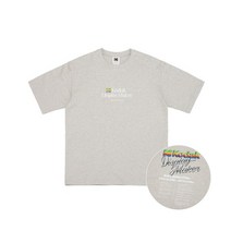 KODAK 디지털 레인보우 그래픽 세미오버핏 반팔티셔츠 M.GREY DIGITAL RAINBOW GRAPHIC SEMI OVER FIT TEE K3223LRS21MGR