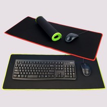 무지 블랙 게이밍 장패드 심플 마우스 키보드 패드 긴것