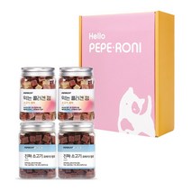 페페로니 콜라겐껌 2개 + 진짜 소고기 2개, 1set