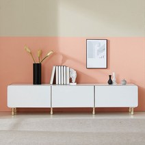 펜타 메탈 엣지 거실장 1800, 화이트 (DD10060)