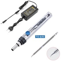 T12 납땜 인두 BGA 재 작업 스테이션 미니 전기 납땜 DC12-24V 72W 조절 온도 용접 도구, JL02 tip Power kit_EU, JL02 tip Power kit_EU, 상세 설명 참조21