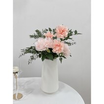 모두샵 대형 테이블 조화 센터피스 50cm 돌상 백일상 생신상, 대형꽃병 조화세트, 로즈핑크