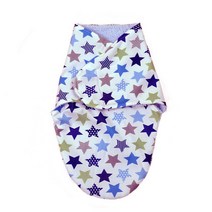 아기블랭킷 신생아 만화 포대기 양털 랩 담요 아기 침낭 봉투 슬립 색 코튼 두꺼운 누에 고치 6 개월, [03] Star