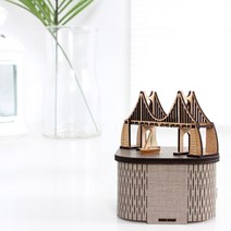 영공방 DIY 회전우드 오르골 부산 광안대교 (YM956), 상세페이지 참조