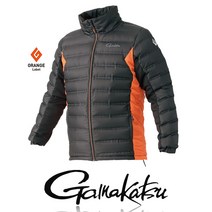 가마가츠 낚시복 다운자켓 오렌지 라벨 GM3606, GM3606_블랙 오렌지_M