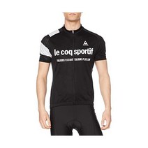 119513 Le Coq Sportif 남성용 티셔츠 사이클링 웨어 반팔 땀 흡수 속건성 자외선 차단 UPF 15 역반사 자전거 도로 자전거
