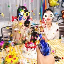 뉴빛클라스 컨페티 꽃가루 폭죽총 생일파티 브라이덜샤워 컬러랜덤 1 세트 [10+1], 5세트[50+10개]