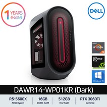 DELL(델) DELL 에일리언웨어 오로라 R14 데스크탑 PC DAWR14-WP01KR Dark R5-5600X 16GB 512GB SSD RTX 3060Ti Win11 Pro
