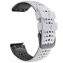 Garmin Enduro Descent Mk Mk1 Mk2 Mk2i 스트랩 가민 QUICKFIT 26mm 통기성 고무 퀵 릴리스 손목 스트랩, #5, Quick Fit 26mm
