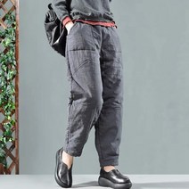 여성 누빔 조커 배기팬츠 퀼팅