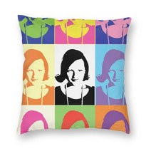 소파 패드 침실 베개 커버 거실 홈 장식 얼룩 무늬 고양이 초상화 소파 쿠션 팝 아트