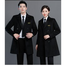 울 롱코트 오피스룩 코트 겨울 방한 정장 외투 핸드메이드코트 클래식 더블브레스트 여성 슬림핏 세련된 우아한 반장 프런트 데스크의 상무를 책임지다 중기장 작업복 남자 점퍼