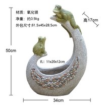 참새 개구리 화분 프랑스 복고풍 꽃 안뜰 정원 레이아웃 빌라 발코니 조경 장식 장식품 동물화분, B 타입